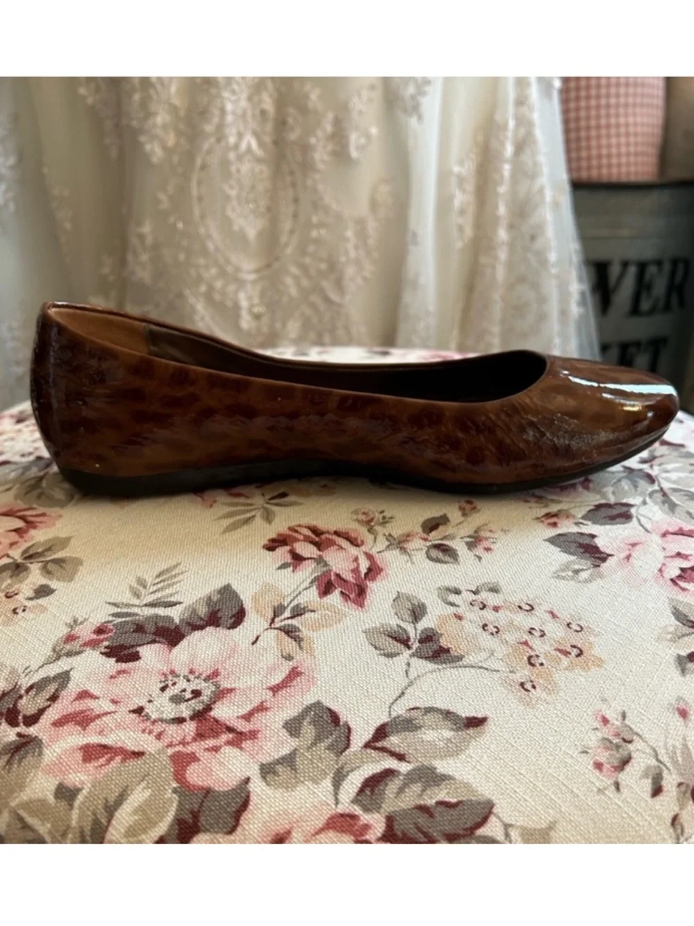 Coach Tortoise Patent Leather Flats - Picture 8 of 11